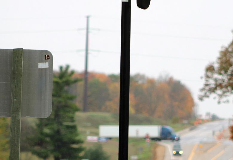 One of the city of Shawano’s Flock cameras is located where Main Street turns into state Highway 22 as traffic comes into the community from the Town of Belle Plaine. (Lee Pulaski | NEW Media)
